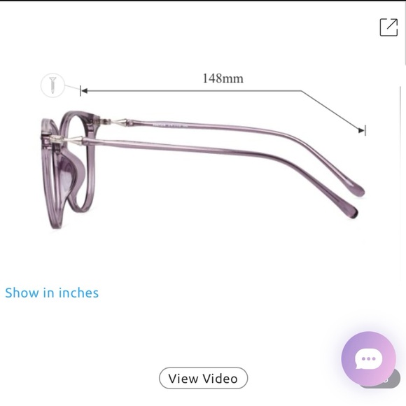 #S939 Glasses Frames from Firmoo, size large with prescription - Picture 2 of 8